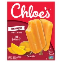 Chloe's Mango Pops, 2.5 fl oz, 4 count