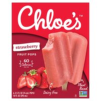 Chloe's Strawberry Fruit Pops, 2.5 fl oz, 4 count