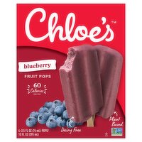 Chloe's Blueberry Fruit Pops, 2.5 fl oz, 4 count