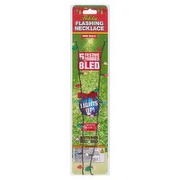 Magic Seasons Mini Bulb Holiday Flashing Necklace