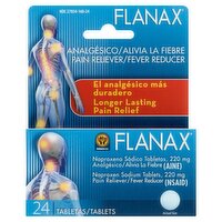 Flanax Naproxen Sodium Tablets, 220 mg, 24 count