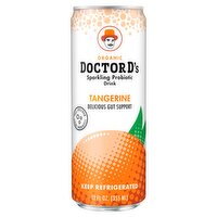 Doctor D's Tangerine Sparkling Probiotic Drink, 12 fl oz