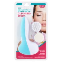 Jacent 2 in 1 Power Facial Cleansing Brush, 1 Each