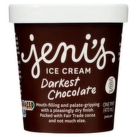 Jeni's Darkest Chocolate Ice Cream, one pint