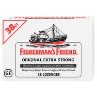 Fisherman's Friend Original Extra Strong Menthol Cough Suppressant/Oral Anesthetic Lozenges,38 count