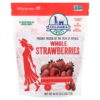 Columbia Fruit Whole Strawberries, 40 oz