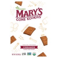 MARY'S GONE KOOKIES Organic Cinnamon Graham-Style Snacks, 5 oz