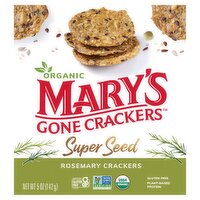 Mary's Gone Crackers Organic Super Seed Rosemary Crackers, 5 oz