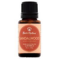 Best of Nature Sandalwood Pure Essential Oil in Jojoba Oil, .5 fl oz