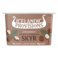 Icelandic Provisions Coconut Thick & Creamy Skyr Low Fat Yogurt, 5.3 oz