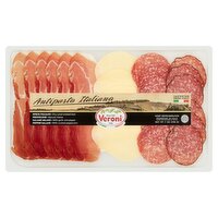 Veroni Speck Italiano, Provolone, Salame Milano, Pepper Salame Antipasto Italiano, 7 oz