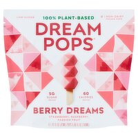 Dream Pops Berry Dreams Non-Dairy Frozen Pops, 1.42 fl oz, 4 count