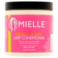 MIELLE Babassu & Mint Deep Conditioner, 8 oz