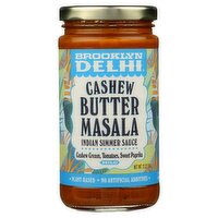 Brooklyn Delhi Mild Cashew Butter Masala Indian Simmer Sauce, 12 oz, 6 count