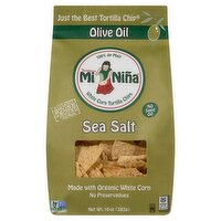 Tortilleria Mi Niña Olive Oil Sea Salt White Corn Tortilla Chips, 10 oz