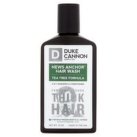 Duke Cannon Supply Co. Stock No. 033 News Anchor 2 in 1 Hair Wash, 10 oz