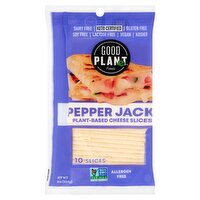 Good Planet Foods Pepper Jack Plant-Based Cheese Slices, 10 count, 8 oz