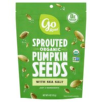 Go Raw Sprouted Organic Pumpkin Seeds with Sea Salt, 4 oz