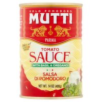 Mutti Tomato Sauce with Basil & Oregano, 14 oz, 14 Ounce