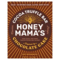 Honey Mama's Chocolate Cake Cocoa Truffle Bar, 2.5 oz