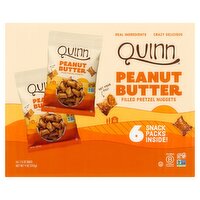 Quinn Peanut Butter Filled Pretzel Nuggets, 6 count, 1.5 oz