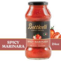 Botticelli Spicy Marinara Italian Tomatoes Premium Pasta Sauce, 24 oz, 24 Ounce