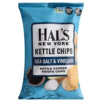 Hal's New York Sea Salt & Vinegar Kettle Cooked Potato Chips, 5 oz