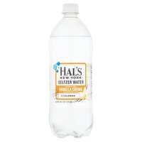 Hal's New York Vanilla Crème Seltzer Water, 33.8 fl oz