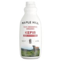 Maple Hill Plain Unsweetened 100% Grassfed Organic Kefir, 32 oz