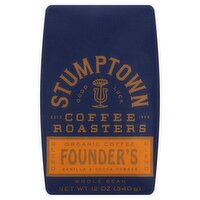 Stumptown Coffee Roasters Organic Founder's Vanilla & Cocoa Powder Blend Whole Bean Coffee, 12 oz