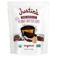 Justin's Organic Mini Dark Chocolate Peanut Butter Cups, 4.7 oz