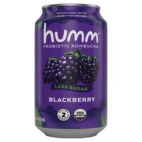 Humm Blackberry Probiotic Kombucha, 12 fl oz