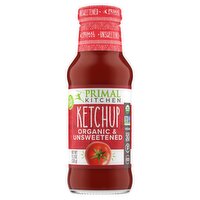 Primal Kitchen Organic and Unsweetened Ketchup, 11.3 oz