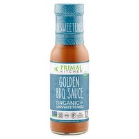 Primal Kitchen Organic and Unsweetened Golden BBQ Sauce, 8.5 oz
