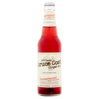 Bruce Cost Pomegranate with Hibiscus Unfiltered Ginger Ale, 12 fl oz