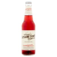 Bruce Cost Pomegranate with Hibiscus Unfiltered Ginger Ale, 12 fl oz, 12 Fluid ounce