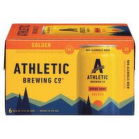 Athletic Brewing Co Upside-Dawn Golden Non-Alcoholic Brew, 6 count, 12 fl oz, 72 Fluid ounce