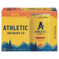 Athletic Brewing Co Upside Dawn Golden Non-Alcoholic Brew, 12 count, 12 fl oz