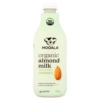 Mooala Unsweet Organic Almond Milk, 48 fl oz