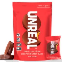 Unreal Dark Chocolate Peanut Butter Cups, 4.2 oz