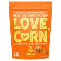 LOVE, CORN Cheezy Vegan Flavored Crunchy Corn, 4 oz