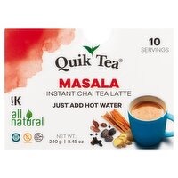 Quik Tea Masala Instant Chai Tea Latte, 8.45 oz