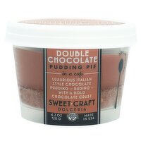 Sweet Craft Dolceria Double Chocolate Pudding Pie in a Cup, 4.2 oz