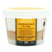Sweet Craft Dolceria Lemon Ricotta Cheesecake in a Cup, 4.2 oz