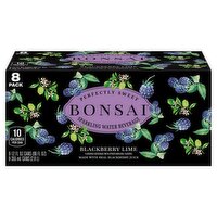 Bonsai Blackberry Lime Sparkling Water Beverage, 12 fl oz, 8 count