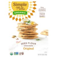 Simple Mills Organic Original Seed Flour Crackers, 4.25 oz