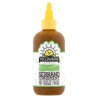 Yellowbird Serrano Condiment Sauce, 9.8 oz