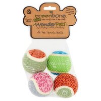 Greenbone WonderPet! Pet Tennis Balls, 4 count