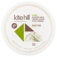 Kite Hill Chive Almond Milk Cream Cheese Style Spread, 8 oz