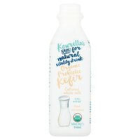 Kourellas Plain Unsweetened Organic Probiotic Kefir Cultured Whole Milk, 32 oz